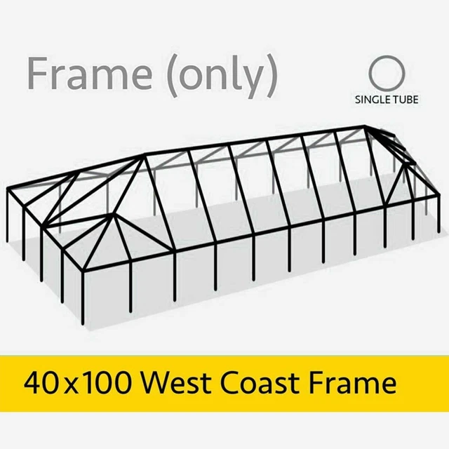 40x100 Aluminum Frame Replacement For Canopy Frame Tent Commercial Gazebo