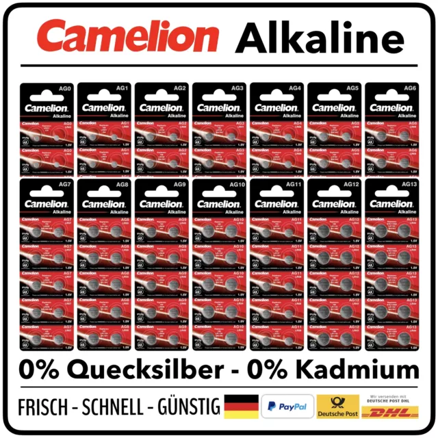 CAMELION Knopfzelle Silberoxid Auswahl 1,5V 393 392 377  396 364 379