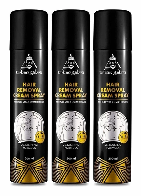 Spray per crema depilatoria 3X Urbangabru, spray per depilazione corpo...