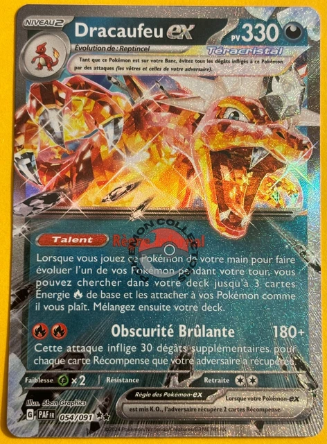 Carte Pokémon Dracaufeu EX 054/091 PAF SV4.5 Destinées De Paldea FR NEUF Carte Pokémon Dracaufeu EX 054/091 PAF SV4.5 Destinées De Paldea FR NEUF