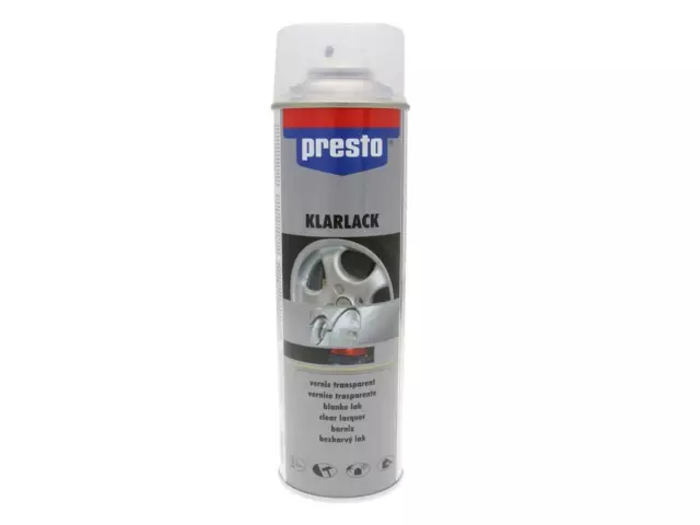 (24,98€/1l) Klarlack Presto glänzend für Felgenspray 500ml