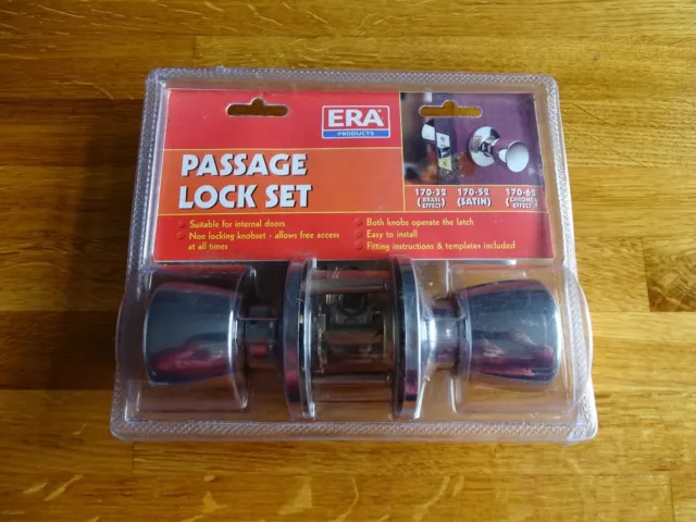 NEW 2 Sets Of ERA Passege Lock Set Chrome Effect