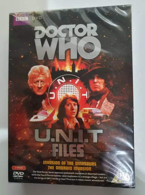 DOCTOR WHO U.N.I.T FILES TOM BAKER Dvd MINT SEALED Elizabeth Sladen Jon Pertwee