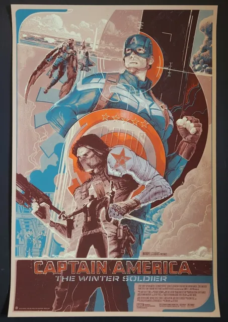 Captain America The Winter Soldier Movie Poster Variant 2014 Rich Kelly Marvel