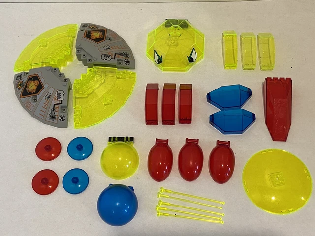 LEGO Trans Red, blue, yellow Aliens Space Lot-30117 windscreen, cockpit, domes