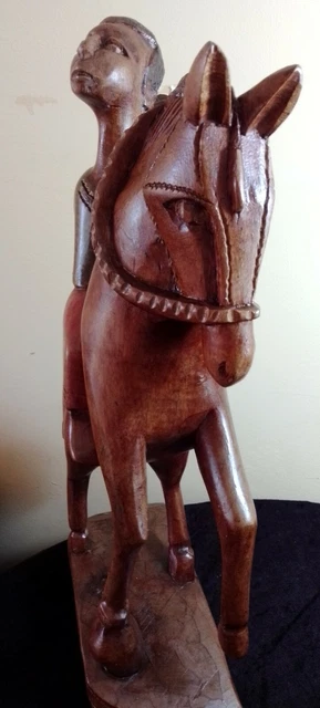 Sudamerica.jinete 42 Cm.madera 2