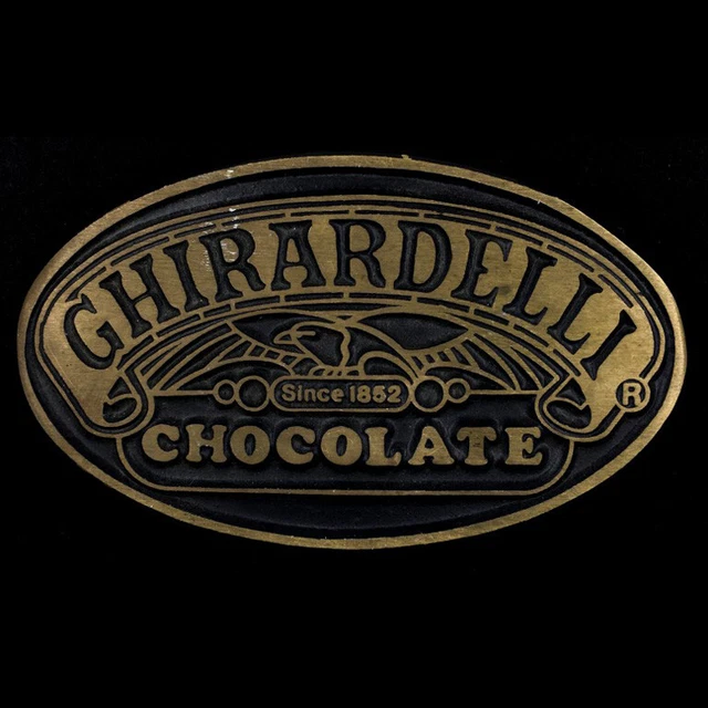 Ghirardelli Chocolat Amant Cadeau San Francisco Californie Vtg Laiton Ceinture