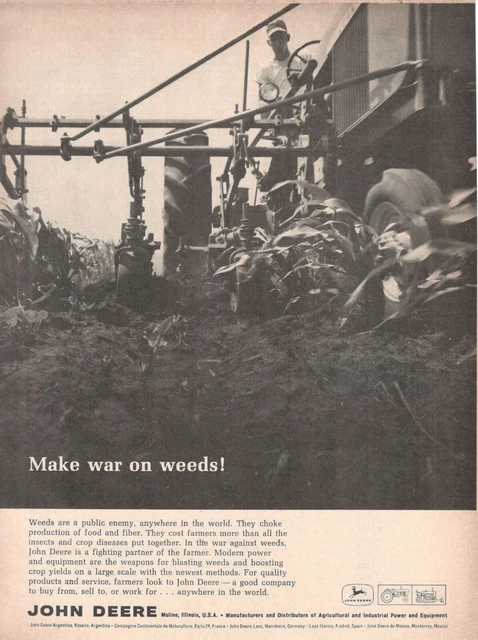 John Deere 1962 Original Advertising' Vintage Industrial Agricultural Tractors