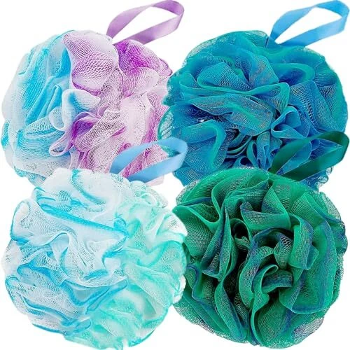 FU STORE BATH Sponges Shower Loofahs 50g Mesh Balls Sponge for Body