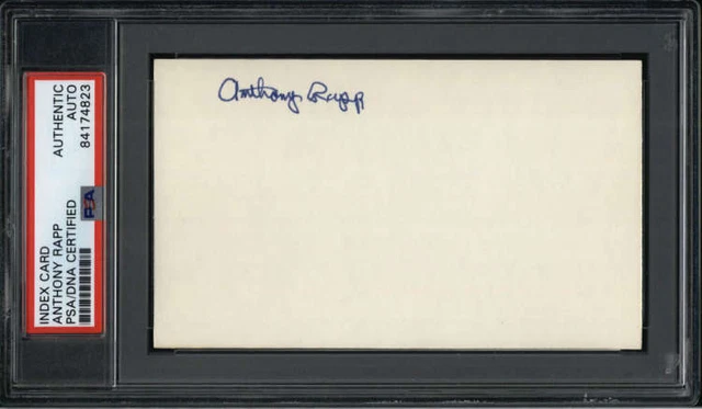 Anthony Rapp Actor Rent Signed 3" x 5" Index Card PSA/DNA