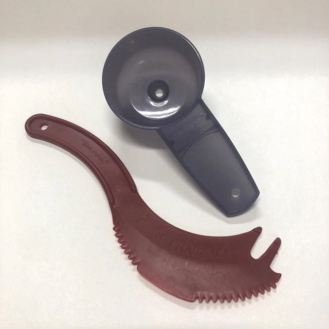 Vintage Tupperware Red Sli-Saw-All 46 Mini Funnel 877 Purple Gadgets