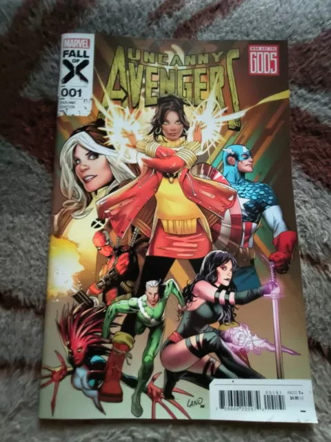 Uncanny Avengers # 1 Nm 2023 Scarce Greg Land Variant ! Deadpool !