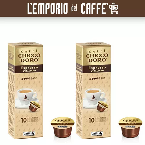 Café Caffitaly System Smart Chicco D'Or Espresso Italien 100 Capsules BAR Code