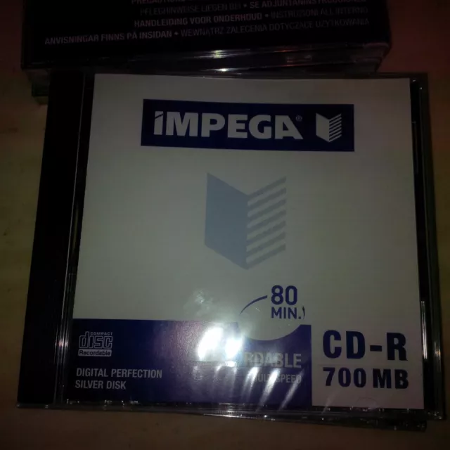 Blank CDS IMPEGA( 6  pack)   UK FREE POST