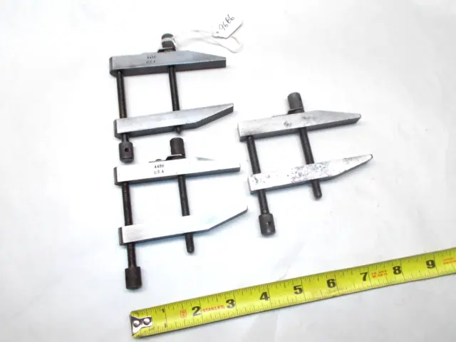 Parallel Clamps, (3) No. 4486 Machinist's / Toolmaker Parallel Clamps, USA