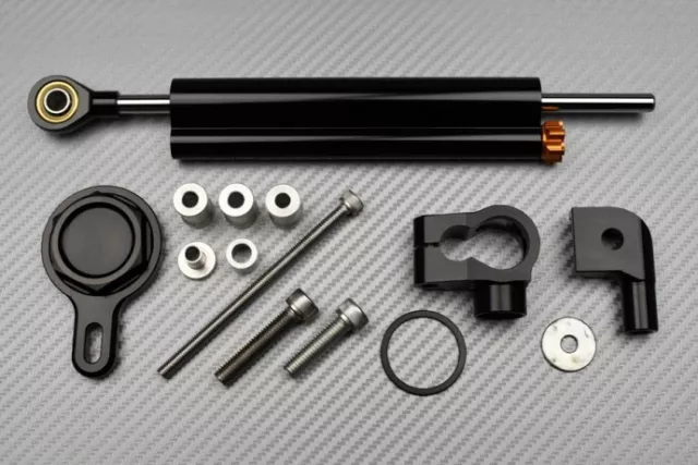 Kit Amortisseur de Direction Couleur Noir + Fixation YAMAHA YZF R1 YZF-R1 1999