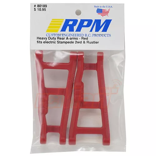 RPM Rear A-arms Set Red 2WD Rustler Stampede EP RC Cars Truck #80189 2