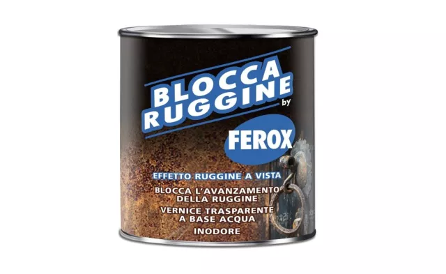 Blocca ruggine Ferox  Arexons Vernice Trasparente Effetto Ruggine a Vista 750 ml