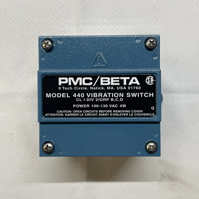 Metrix Electronic PMC/Beta Model 440 Vibration Switch 100/130 Vac 24VDC 4W USA