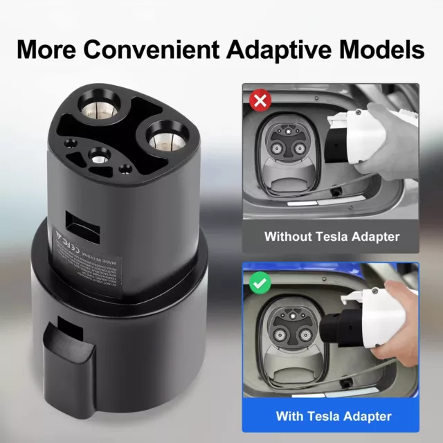 Tesla SAE J1772 Adapter J1772R to TSL02P charger Public EV Charging Station Plug