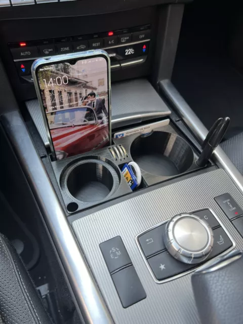 Mercedes W212 S212 Cupholder Getränkehalter Smartphone-Halterung  Version 1 PETG