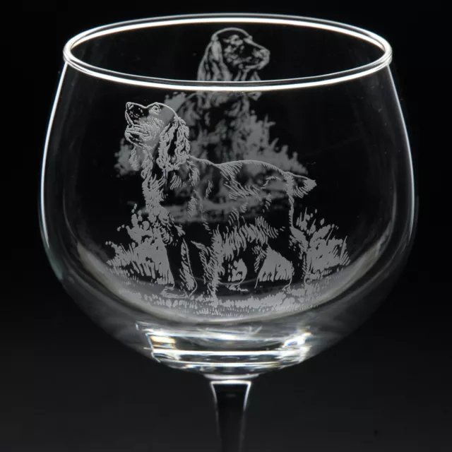 Cocker Spaniel | Dog Gin Glass | Engraved | Gift - Present