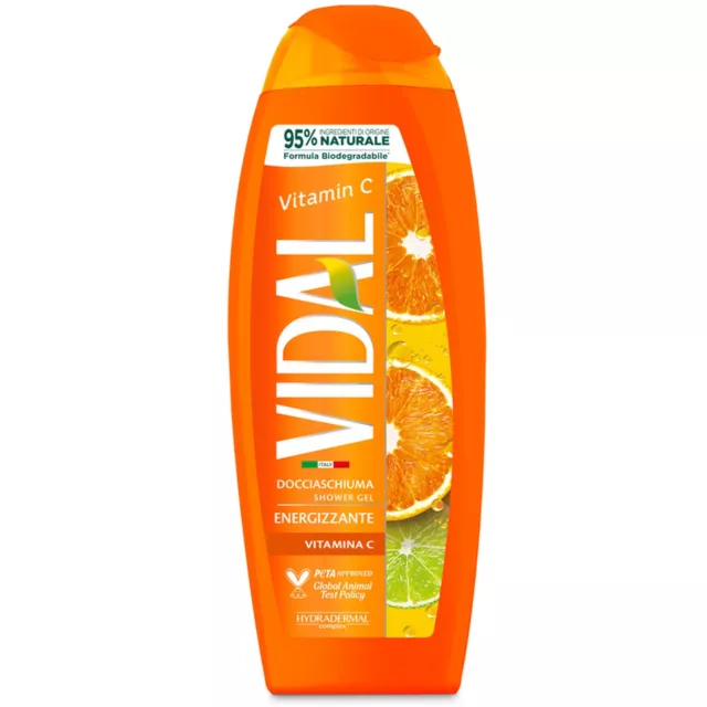 Vidal Doccia Schiuma Energizzante Vitamina C 250Ml
