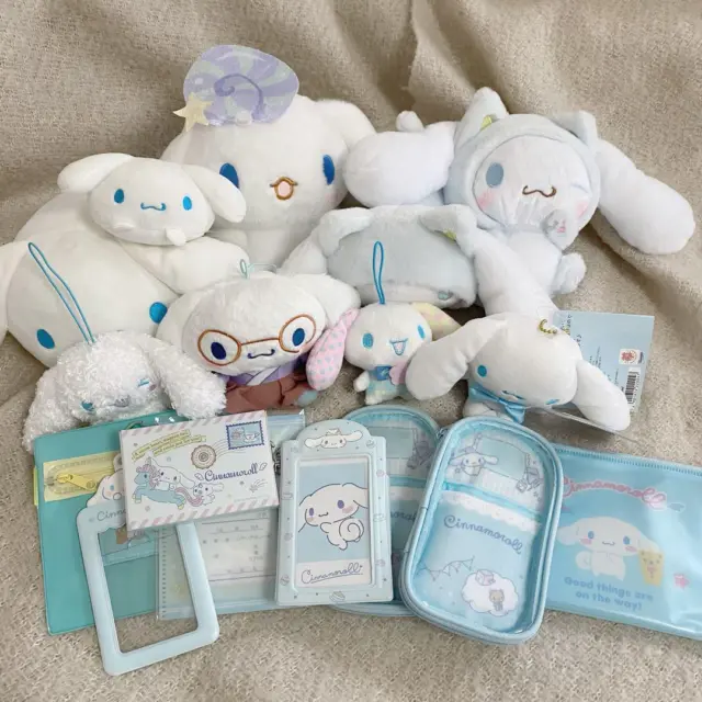 Sanrio Plush accessory case pass holder lot of 17 Set sale Cinnamoroll Goods