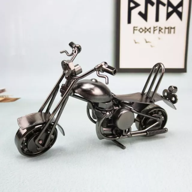 Retro Iron Art Motorcycle Model Ornaments Art Nostalgia Collection Home Decor