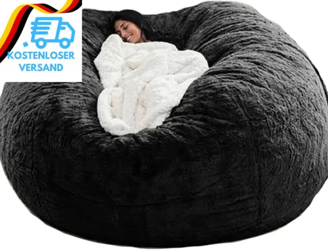 GXSDYYDS Sitzsack, Bean Bag, Xxl-Sitzsäcke Flauschig Kuschelig Sitzsack Stuhlbez