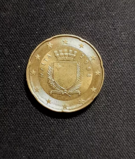 20 Centesimi Di Euro Malta 2008 - Emblema Di Malta