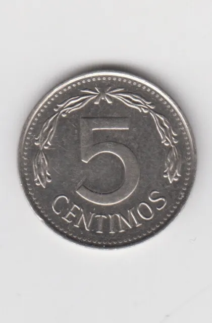 Venezuela 1983. 5 centimos. Coat of arms with legend. Inverted wreath Y-49a