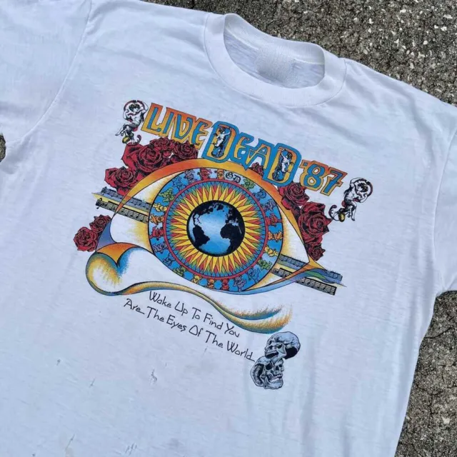 Vintage 1987 Grateful Dead Live Dead Tour Tee Shirt S-5XL REPRINT PS215