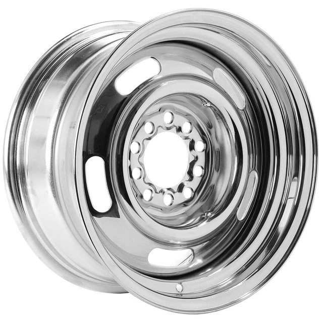 4-Vision 57 Rally 15x4 5x4.75" +0mm Chrome Wheels Rims 15" Inch 4-Vision 57 Rally 15x4 5x4.75" +0mm Chrome Wheels Rims 15" Inch