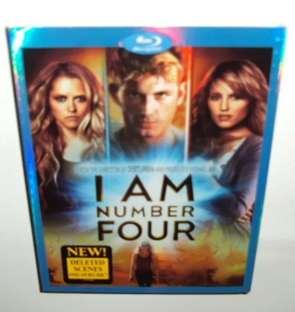 I Am Number Four (Blu-ray Disc, 2011)Brand New With Slipcover Deleted Scenes