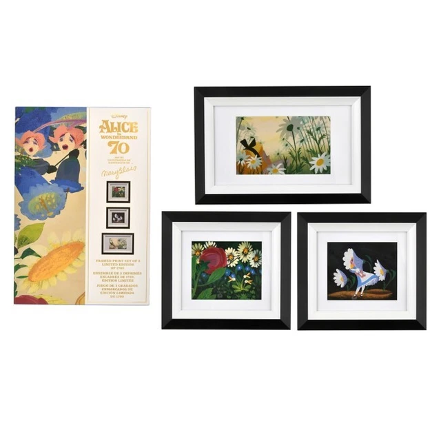 Alice in Wonderland by Mary Blair Picture Frame Art Set 70th Disney Store Japan Alice in Wonderland by Mary Blair Picture Frame Art Set 70th Disney Store Japan