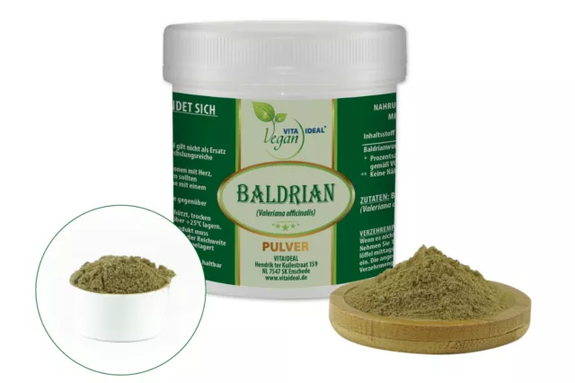 VITA IDEAL Vegan® BALDRIAN - Wurzel PULVER Valeriana officinalis BALDRIANWURZEL