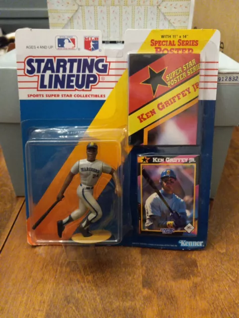 1992 Kenner Starting Lineup Vintage Ken Griffey Jr. NIB w/ Card & Poster Seattle