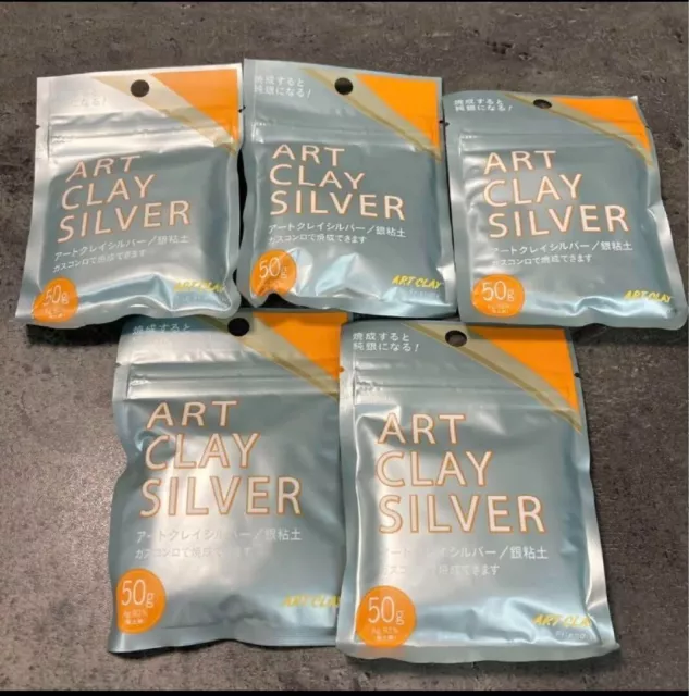 Art Clay Silver 50g Precious Metal Clay 5 Set Original accessories handmade