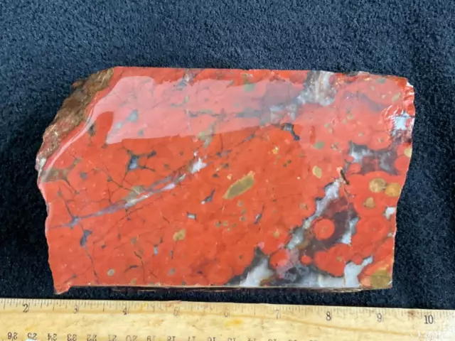 Z~ Morgan Hill Poppy Jasper Faced Rough 6 Lbs