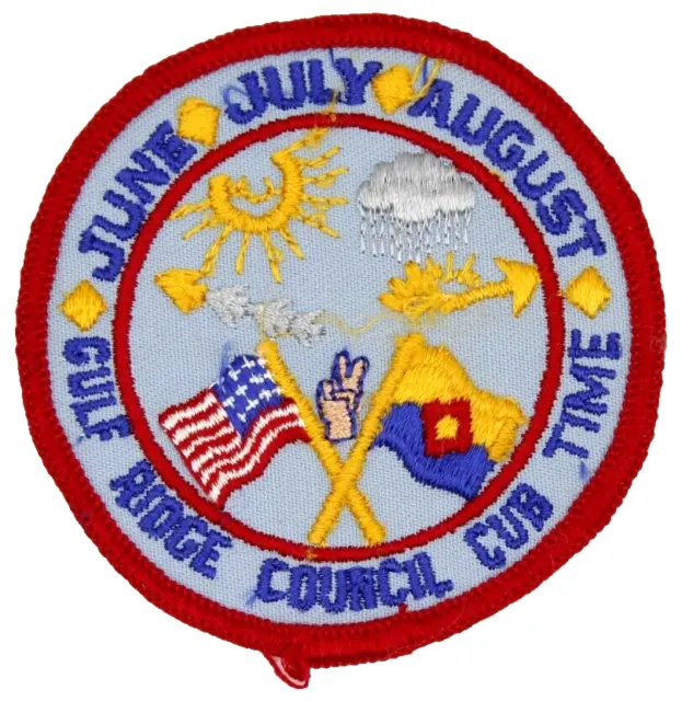 Vintage Cub Time Gulf Ridge Council Patch Boy Scouts BSA Florida FL