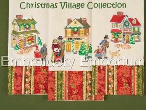Christmas Village Collection - Machine Embroidery Designs On Cd Or Usb 4X4 & 5X7