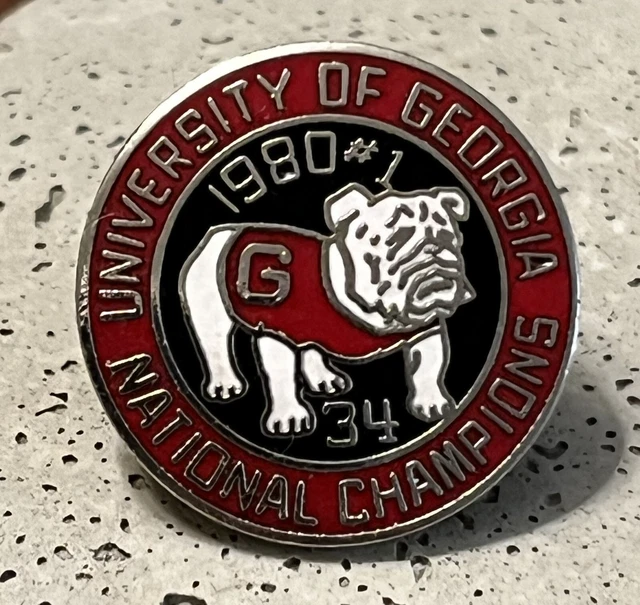 1980 University of Georgia National Champion Pin Herschel Walker #34 Uga Bulldog
