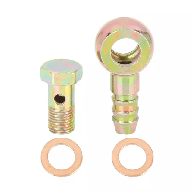 10mm Banjo Tuyau Barbelé Boulon Raccords Métal pour Moto Voiture