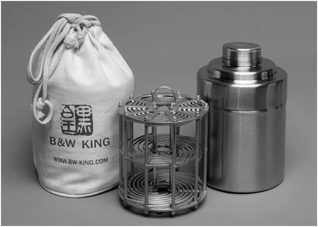 B&W KING 4x5' Format Stainless Steel Film Developing Tank