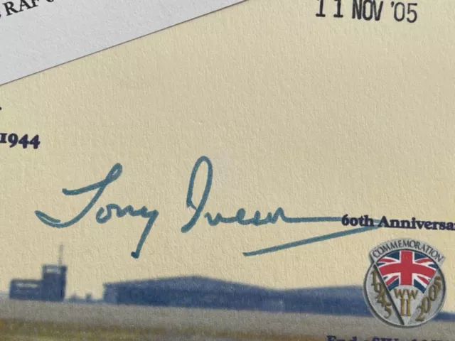 Tony Iveson pen signed Dambuster FDC Tirpitz Battle of Britain