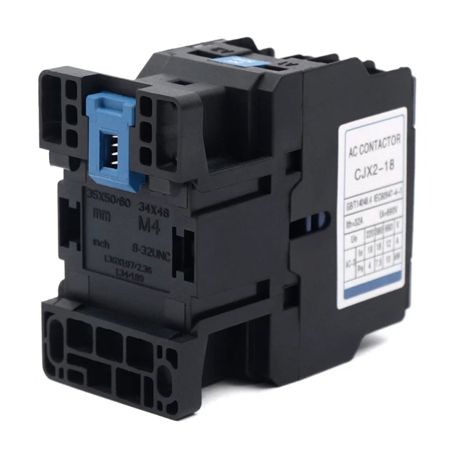 POWER AC CONTACTOR 24V Coil Motor Starter Relay 1 Normally Open 1 ...