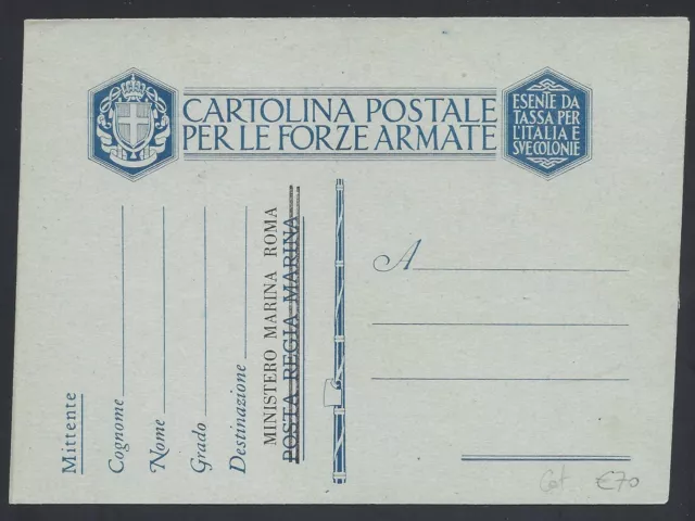 CARTOLINA Militare in franchigia 1940 NUOVA (GB)