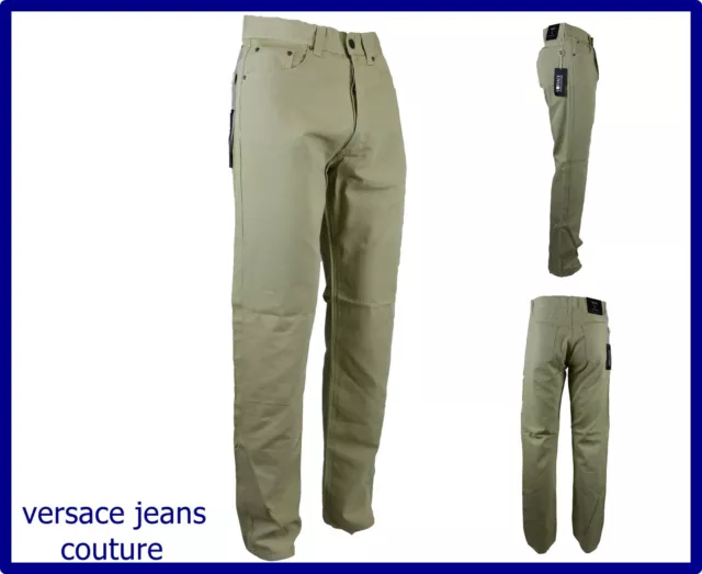 pantaloni versace jeans couture uomo vintage cotone estivi leggeri 44 vita alta