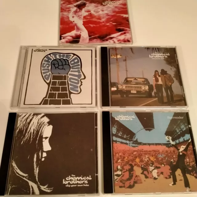 Chemical Brothers CD Bundle Push The Button Surrender Dig Your Own Hole Joblot